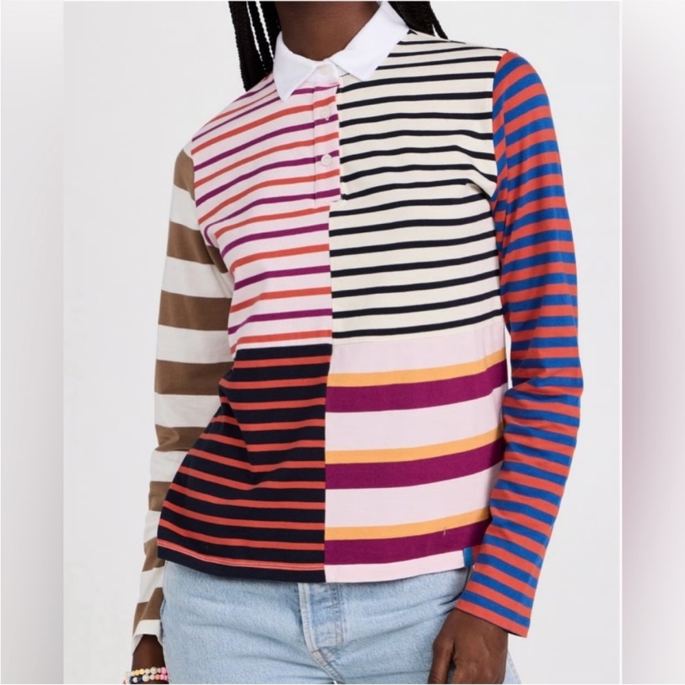 KULE Striped Patch Rugby in Multicolor